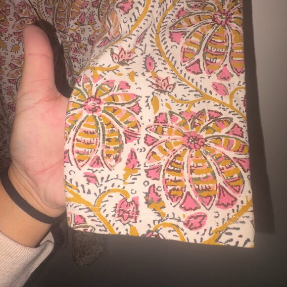 NWOT Spartina 449 Alisa Wrap Dress - Pepper Hall Batik Size Medium Fall Colors - Picture 12 of 12